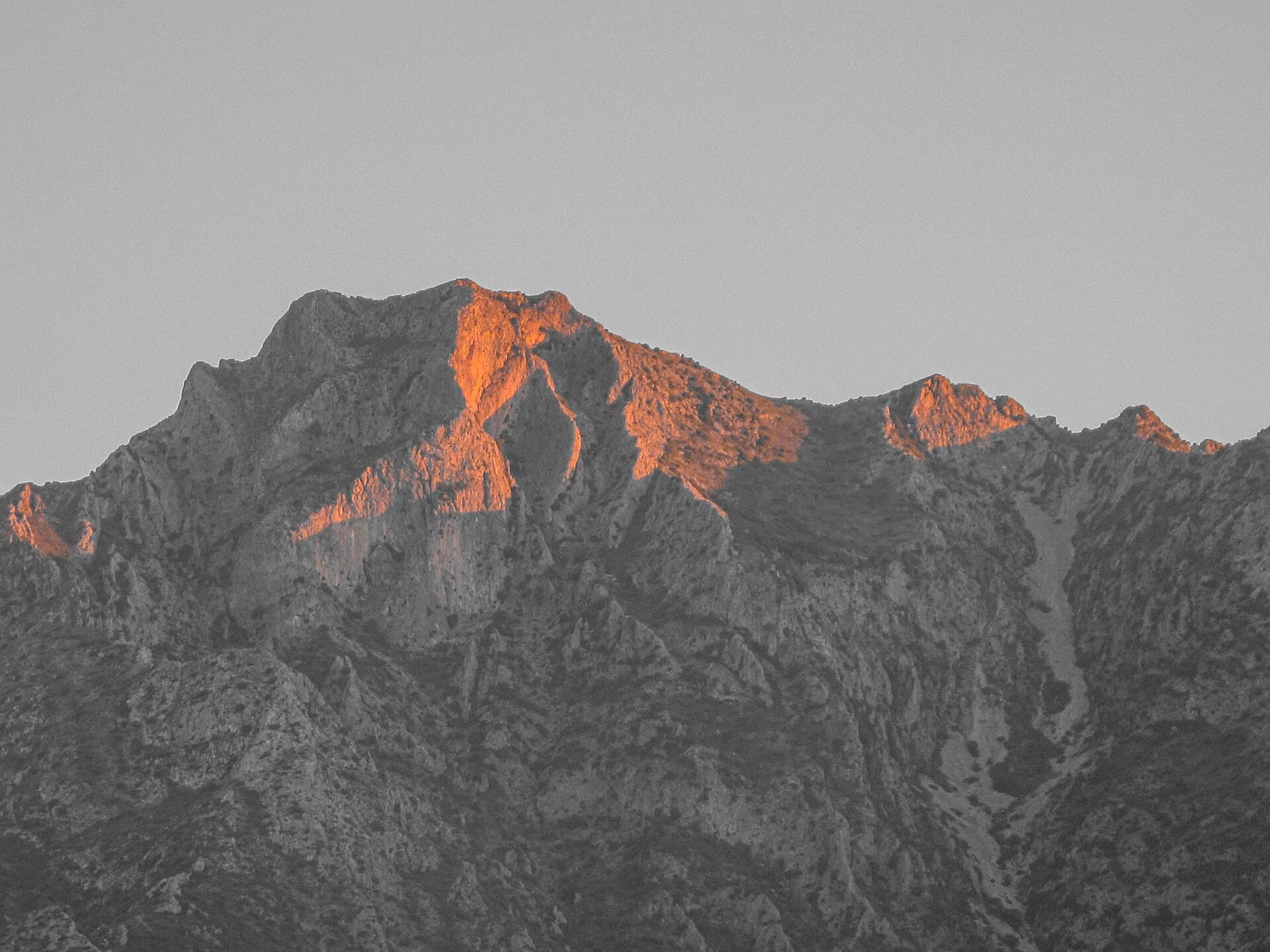 La Concha, en Sierra Blanca, al amanecer